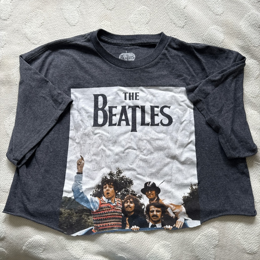The Beatles Raw Hem Top